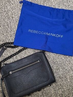 Rebecca Minkoff Black Leather Crossbody Bag